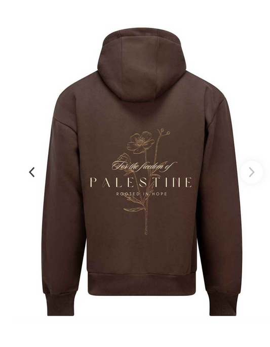 Luxury Brown Palestine hoodie 'Rooted’ xs - xxl