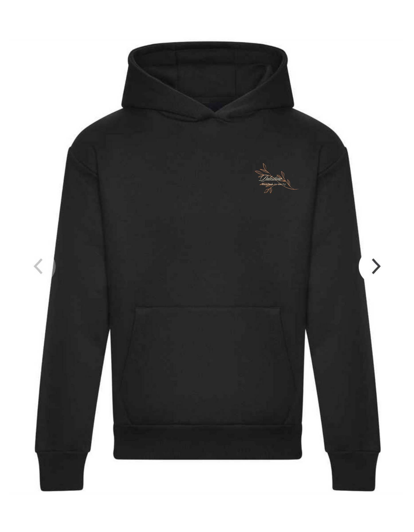 Luxury Black Palestine hoodie 'Rooted’ xs - xxl